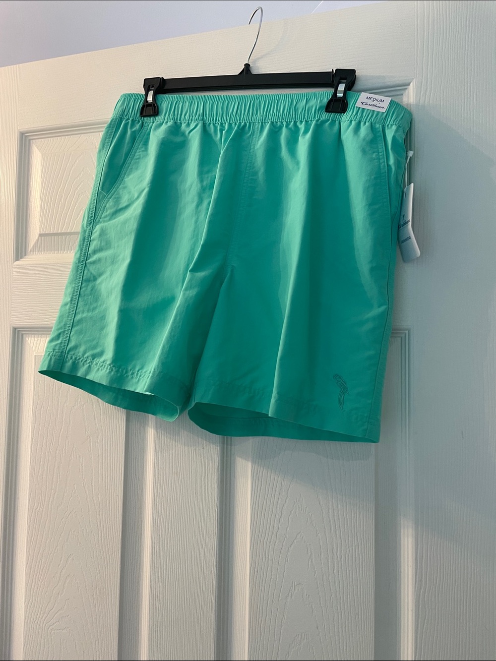 Caribbean men’s mint green swim shorts NWT